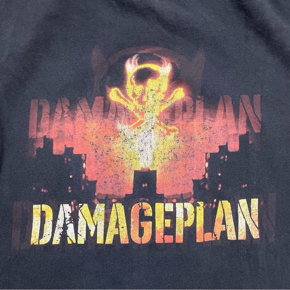 Vintage Y2K Damageplan Heavy Metal Band Graphic T Shirt Size XL Used - Picture 4 of 7